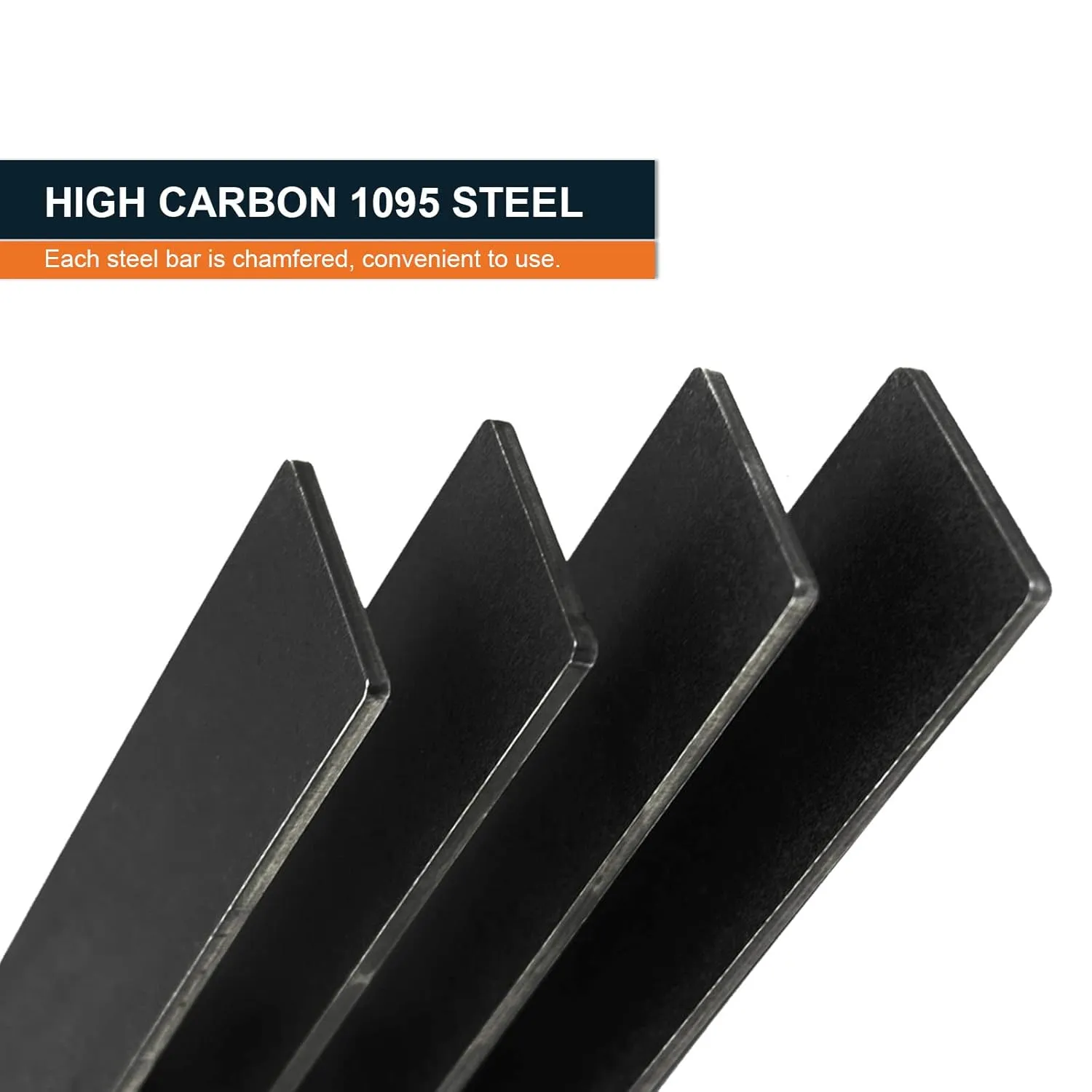 1095 Steel Flat Stock Steel Bar High Carbon Knife Blanks (8pcs, 12"x1.5"x0.12") 1095 Knife Making Supplies Steel Forging Blacksmithing Bladesmithing