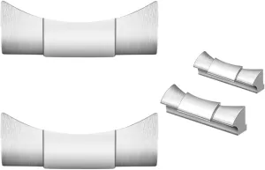 20mm 21mm Curved Watch Endlinks for Rolex Submariner, GMT Master II, Yacht Master and Daytona Stainless Steel Replacement for Wristwatch Strap Seamless Connection（2PCS）