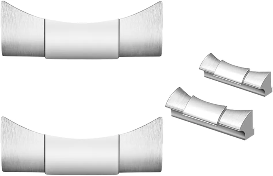20mm 21mm Curved Watch Endlinks for Rolex Submariner, GMT Master II, Yacht Master and Daytona Stainless Steel Replacement for Wristwatch Strap Seamless Connection（2PCS）