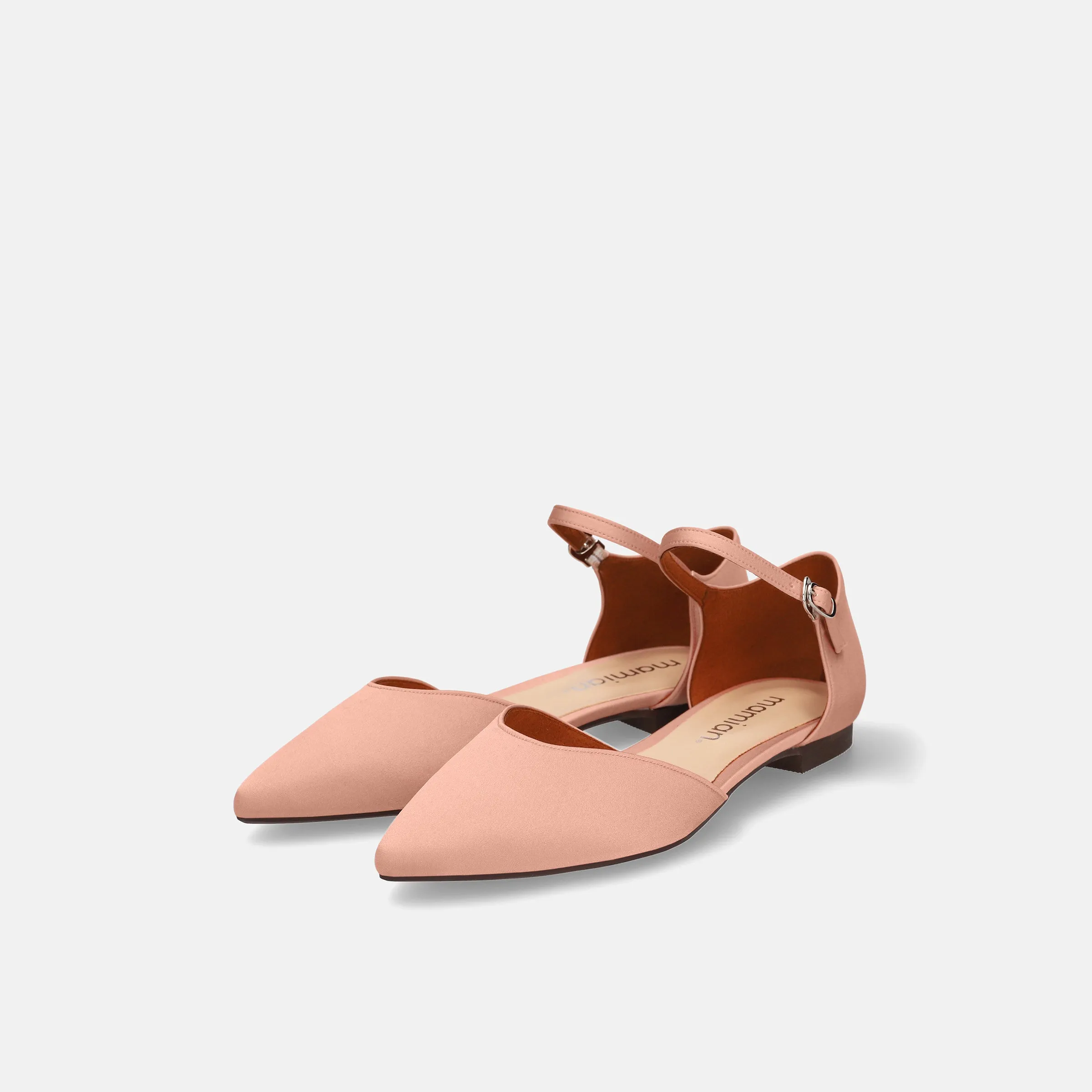 30%OFF: 2024SS: Ankle Strap D'Orsay Flat Shoes (m17030) Pink ST