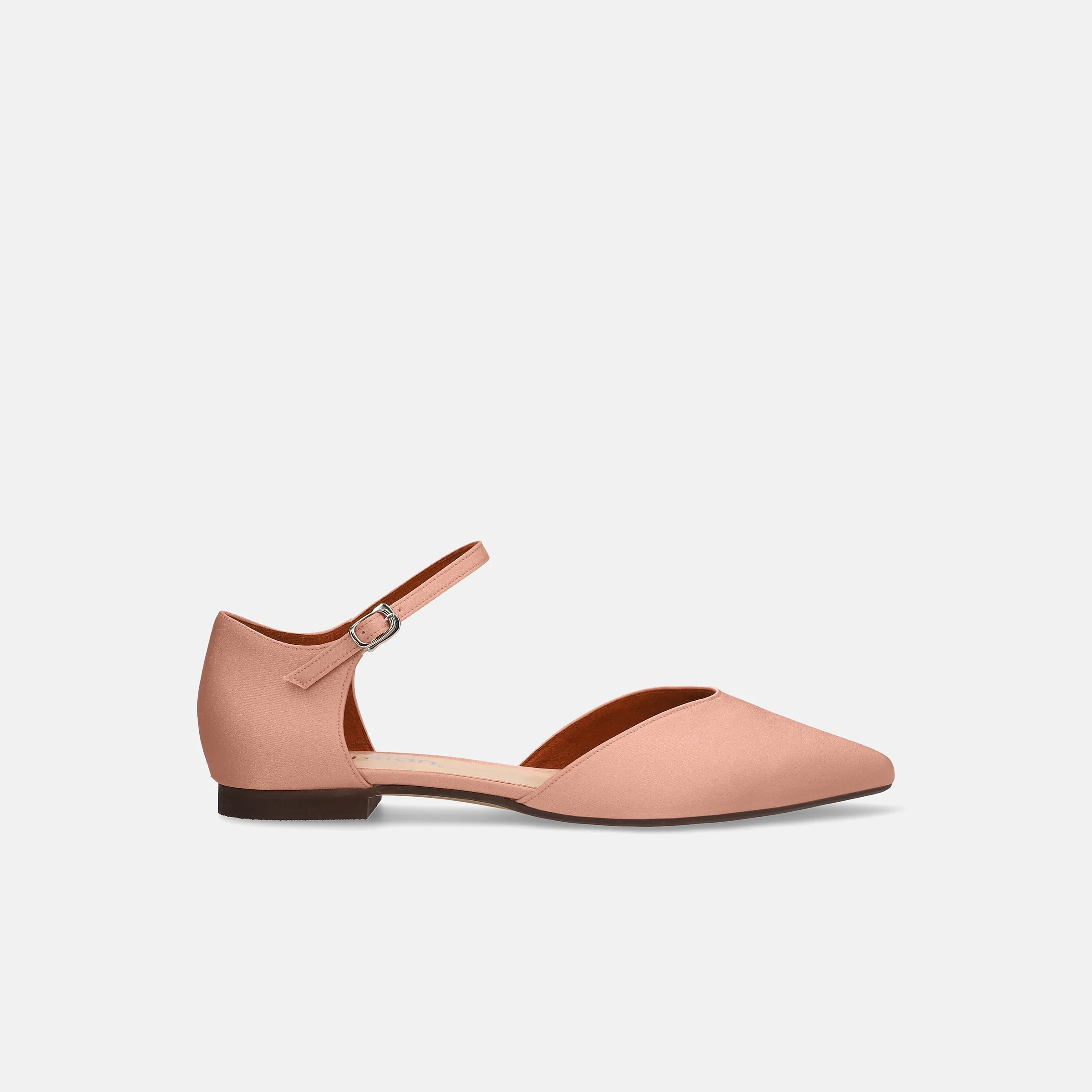 30%OFF: 2024SS: Ankle Strap D'Orsay Flat Shoes (m17030) Pink ST