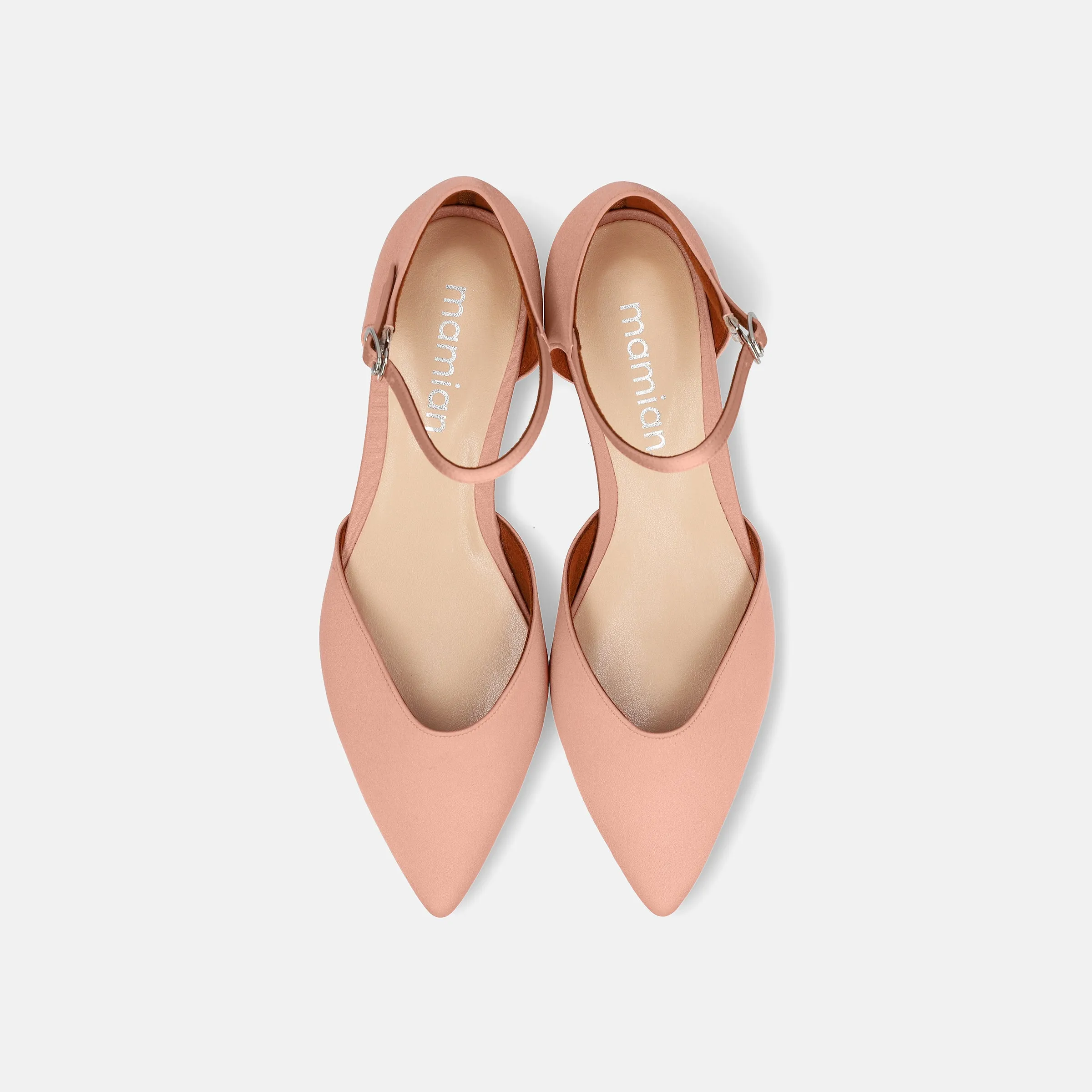 30%OFF: 2024SS: Ankle Strap D'Orsay Flat Shoes (m17030) Pink ST