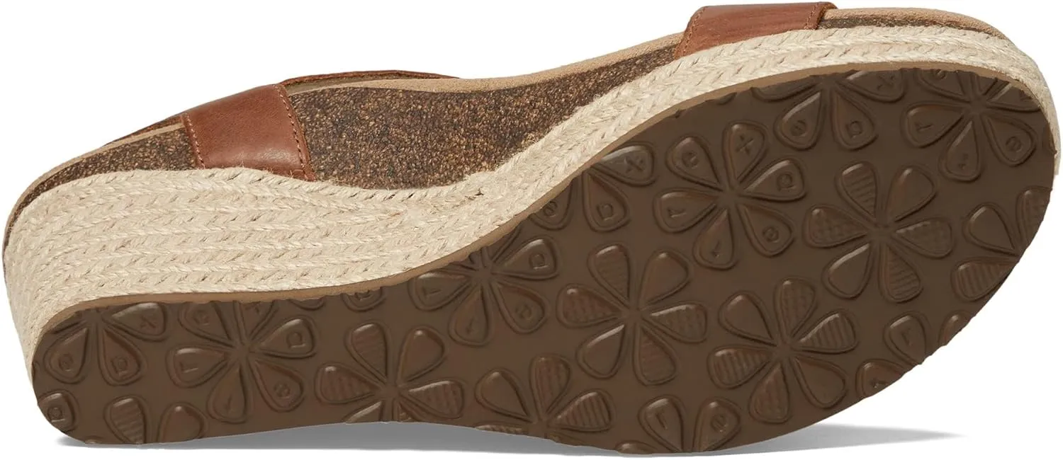 Aetrex Women's Sydney Orthopedic Quarter Ankle Strap Espadrille Wedge Sandals