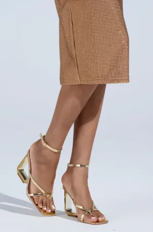 AKIRA BRANWEN GOLD WEDGE SANDAL