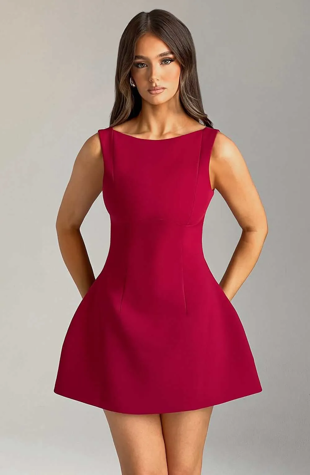 ALANA MINI DRESS - RED