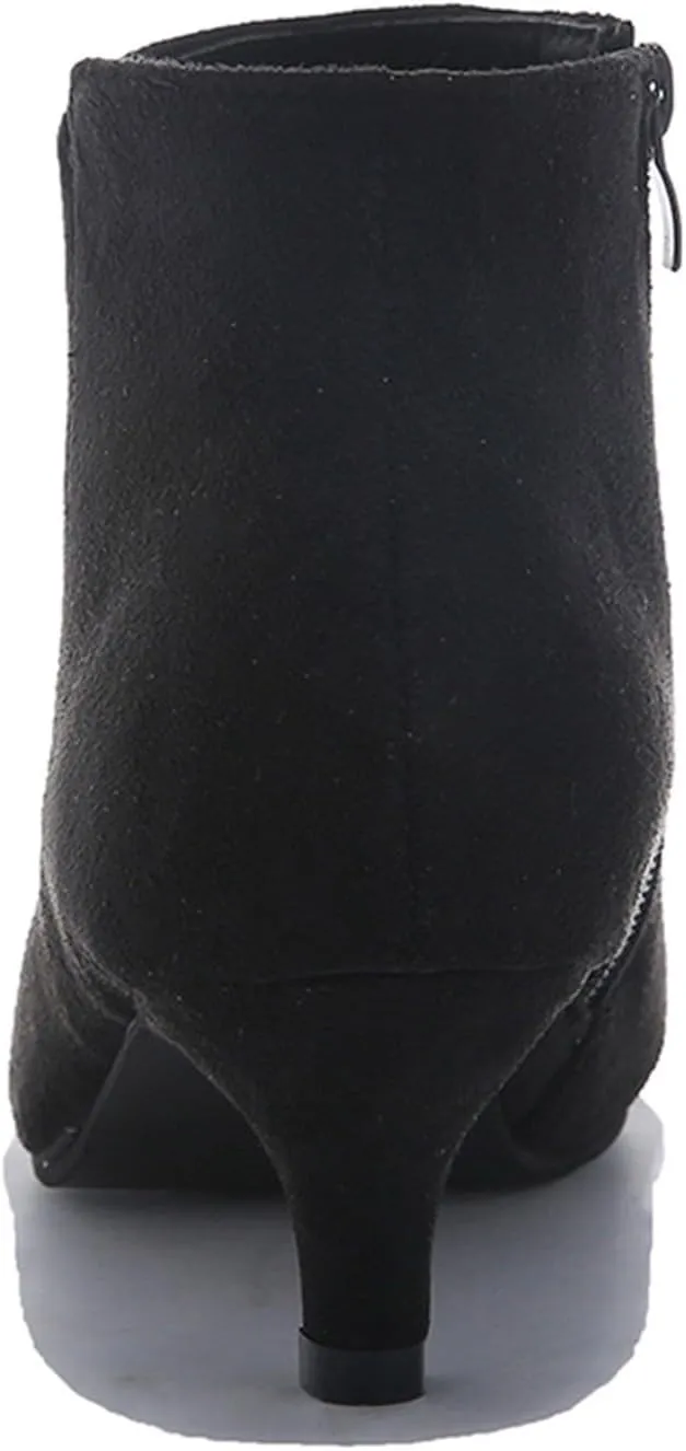 AMDBEL Booties for Women Dressy 2024 Boots Sexy High Heel Ponited Toe Suede Stiletto Boots Ladies Dressy Booties