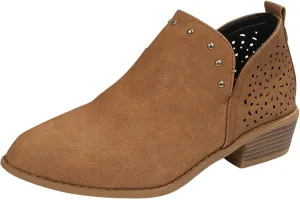 AMDBEL Winter Boots for Women 2024 Ankle Booties Low Heel Chelsea Boots Side Zipper Pointd Toe Fall Winter Short Boots Shoes