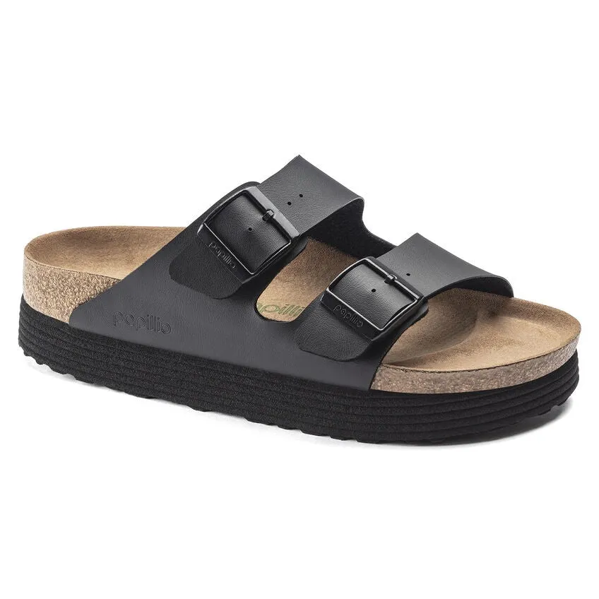 Arizona Platform Vegan Black Birko-Flor