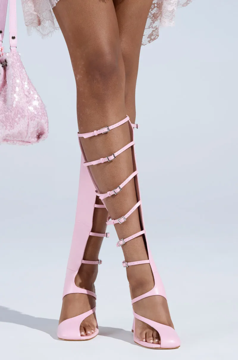 AZALEA WANG ANDRIUS PINK GLADIATOR SANDAL