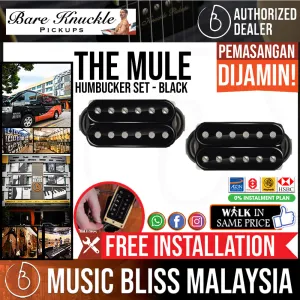 Bare Knuckle Humbucker The Mule Set - Black [Free In-Store Installation]