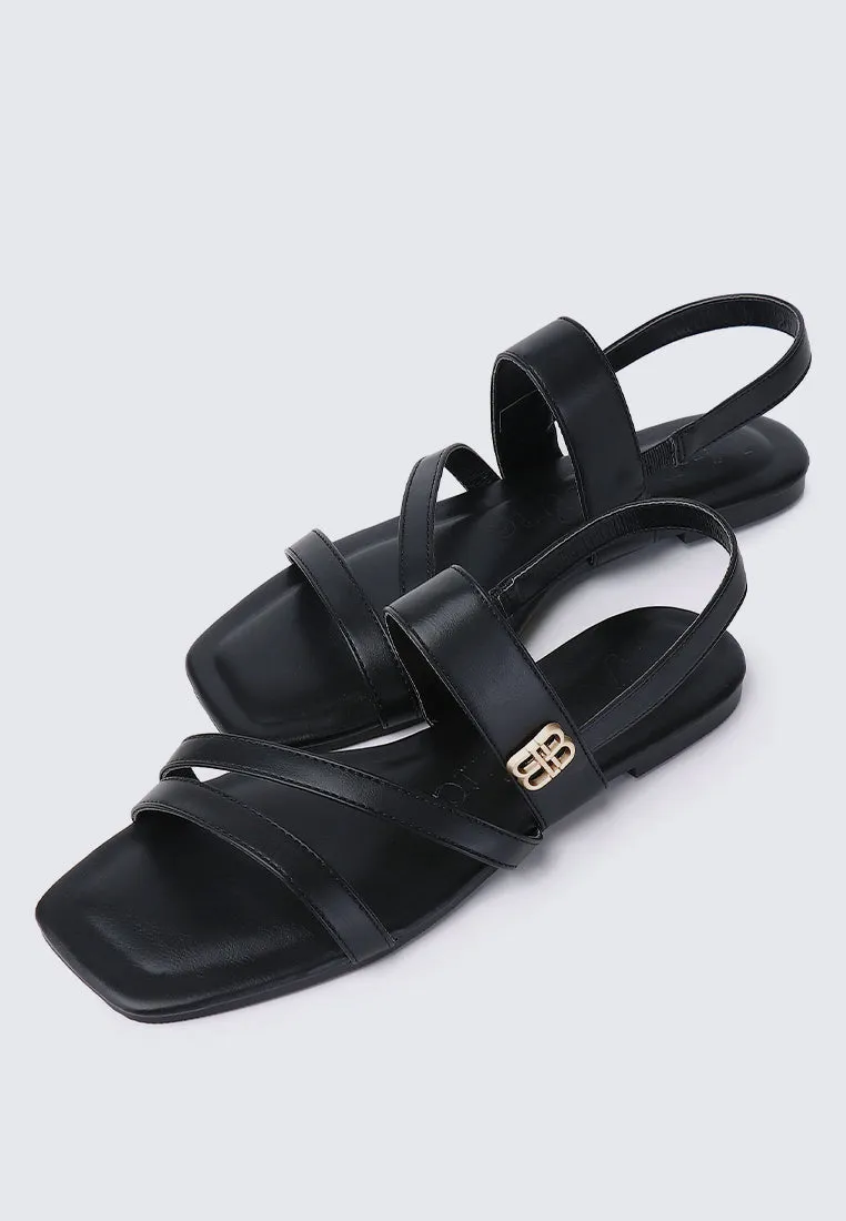 Bellissa Comfy Sandals In Black