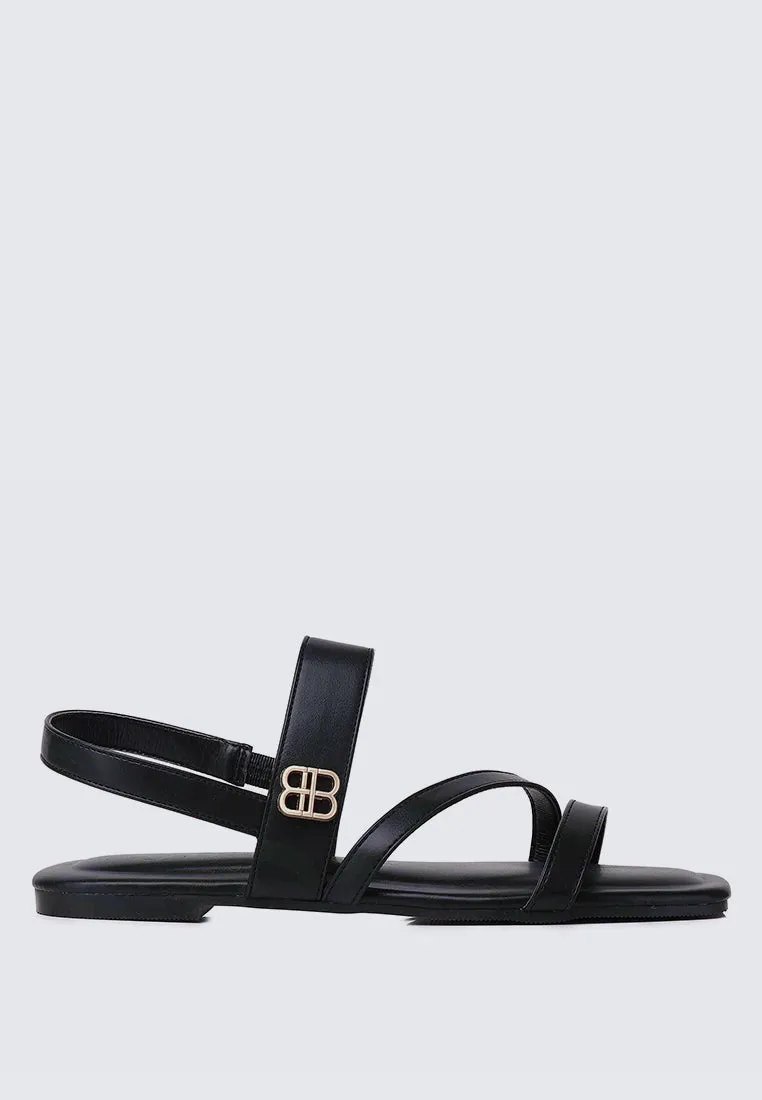 Bellissa Comfy Sandals In Black