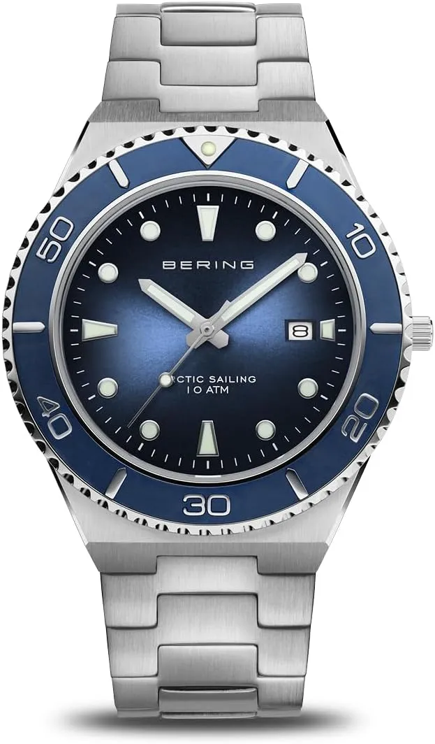 BERING Men's Watch Quartz Movement - Classic Collection with Stainless Steel and Sapphire Crystal 18940-XXX