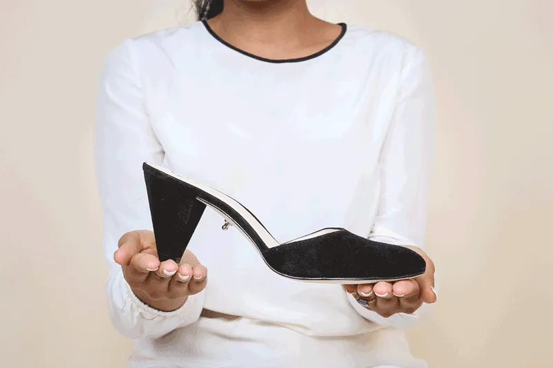 Black Suede Mule Starter Kit
