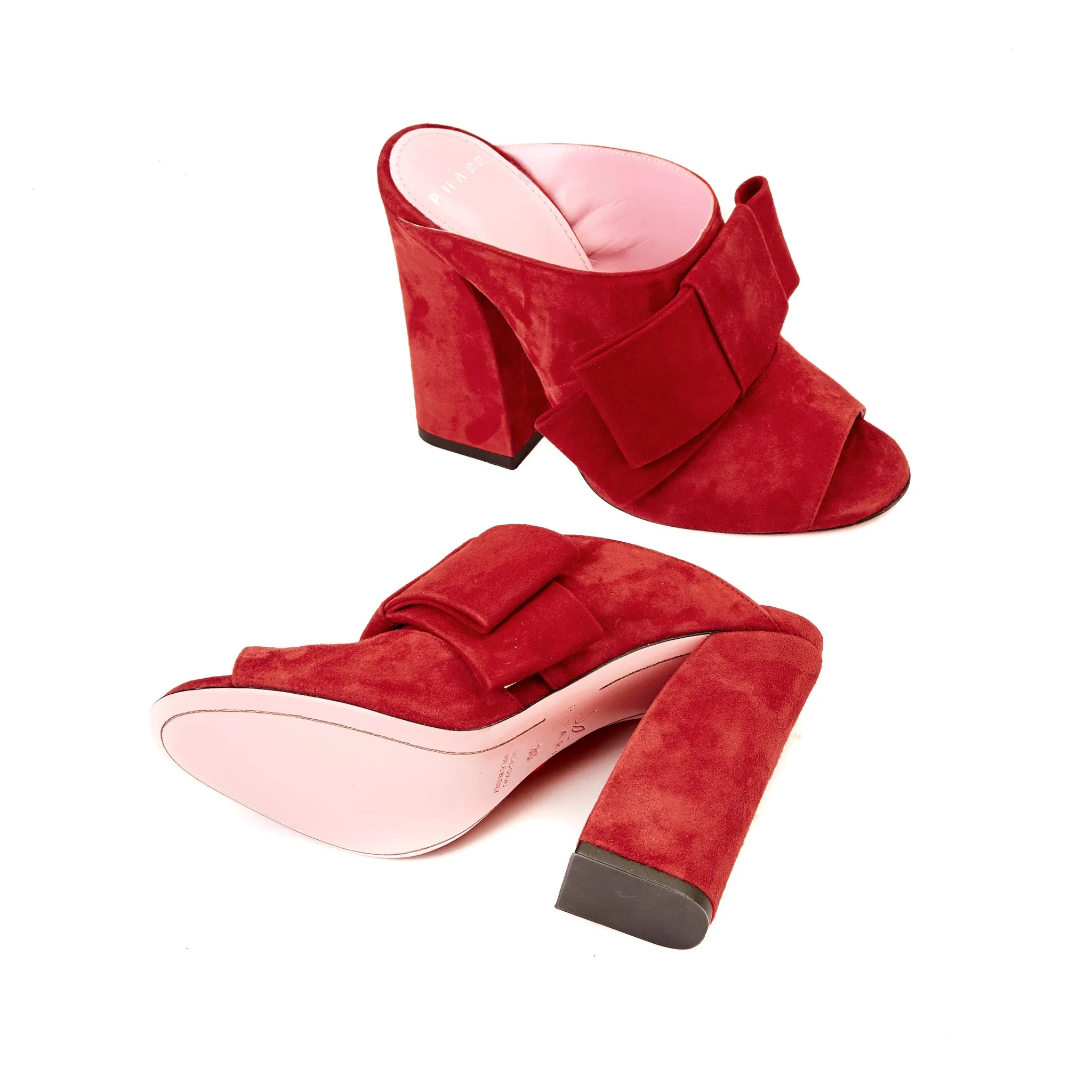 Bow Block Heel Mule