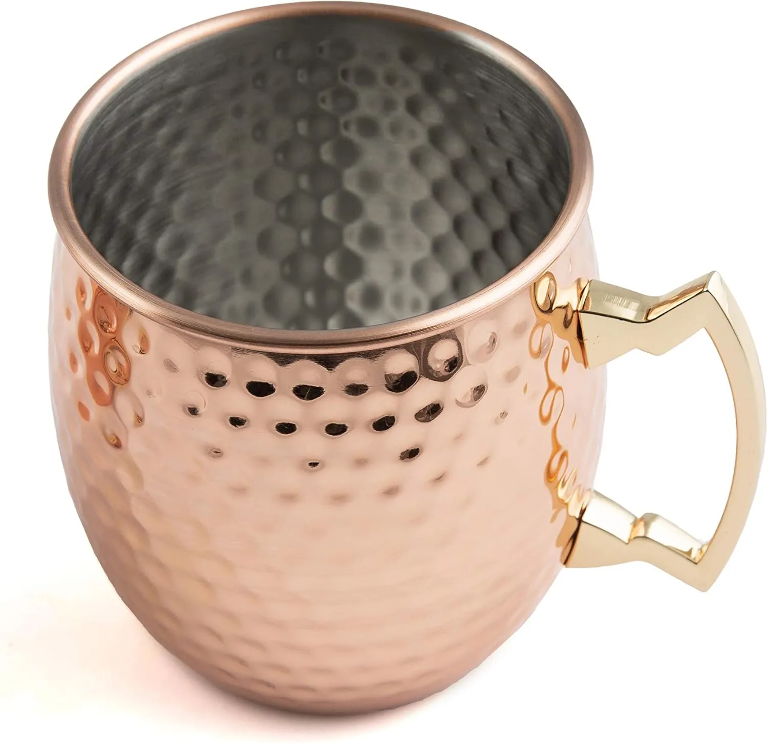 Cambridge Silversmiths Hammered Copper Moscow Mule, Set of 4, 20 Ounce