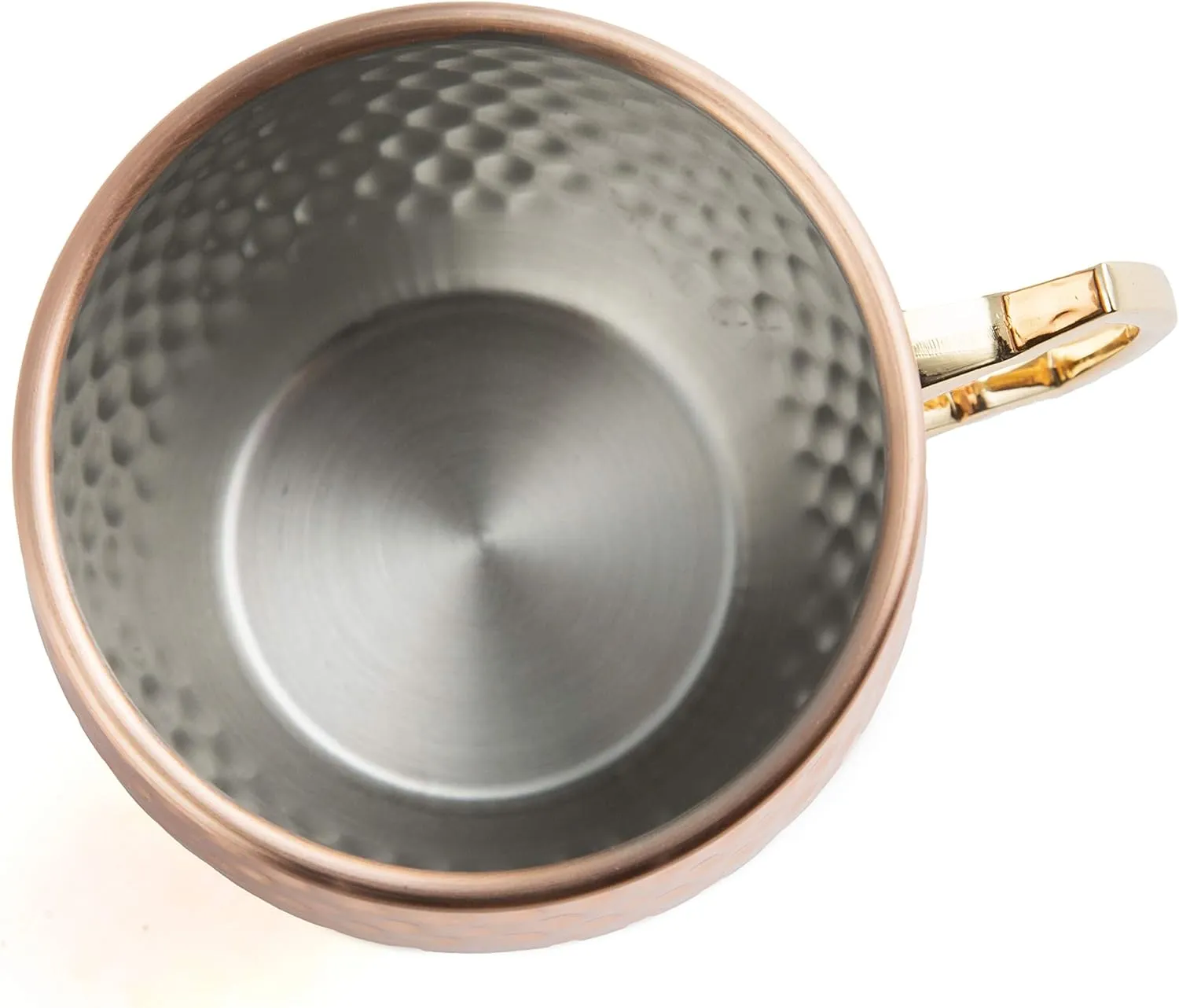 Cambridge Silversmiths Hammered Copper Moscow Mule, Set of 4, 20 Ounce