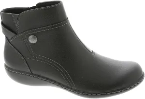 Clarks Women's Ashland Mabel Ankle Boot, Black Tumbled, 11 Narrow