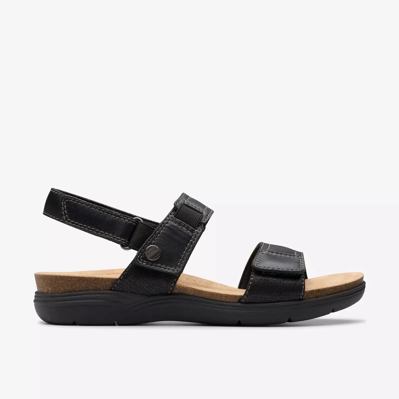 Clarks Women'sApril Clover Black Combi Leather 26181546