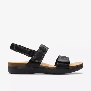 Clarks Women'sApril Clover Black Combi Leather 26181546