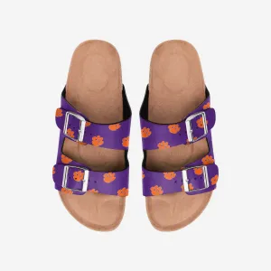 Clemson Tigers Womens Team Logo Double Buckle Sandal
