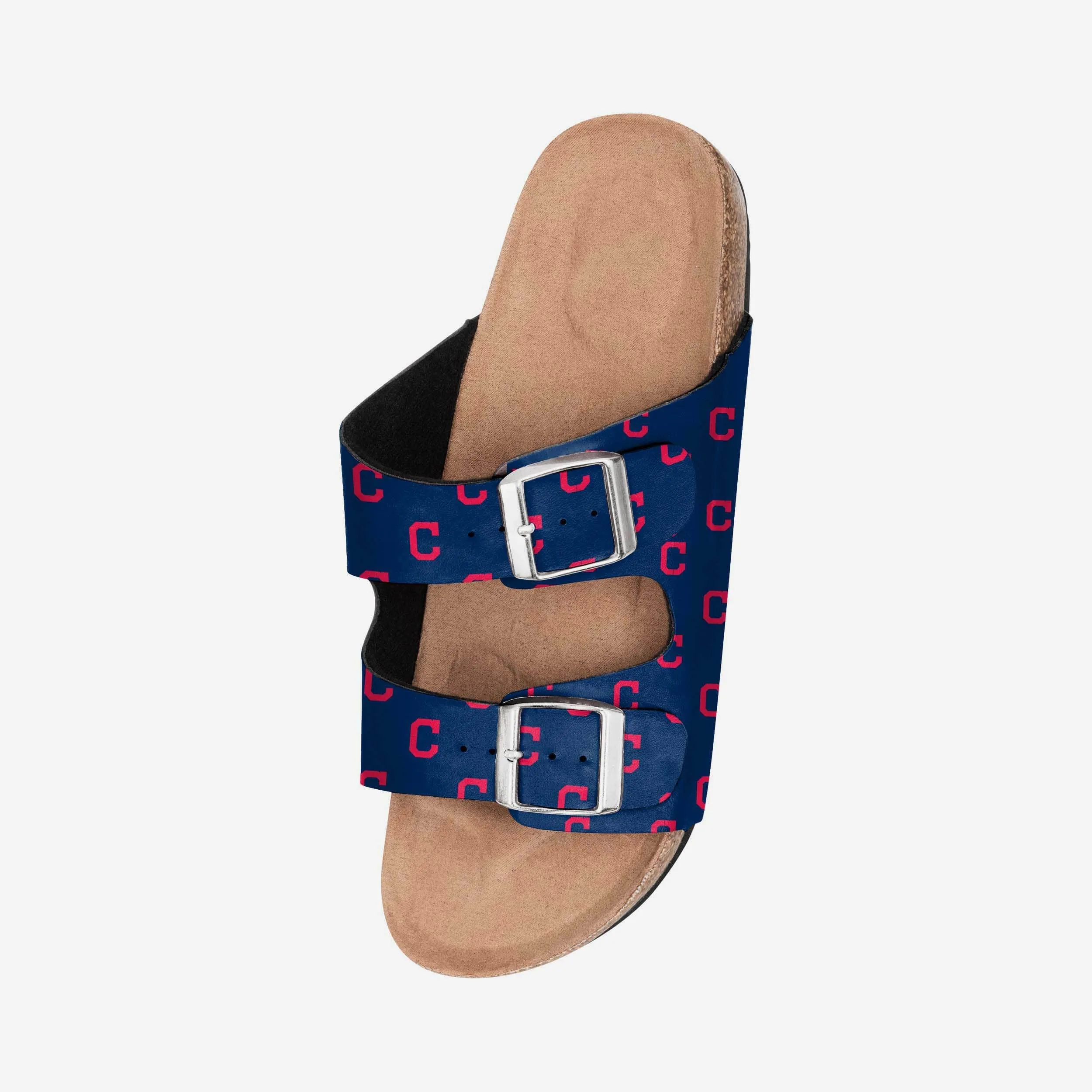 Cleveland Guardians Womens Team Logo Double Buckle Sandal