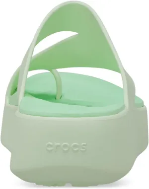 Crocs Women's Platform Sandal, Green, 6