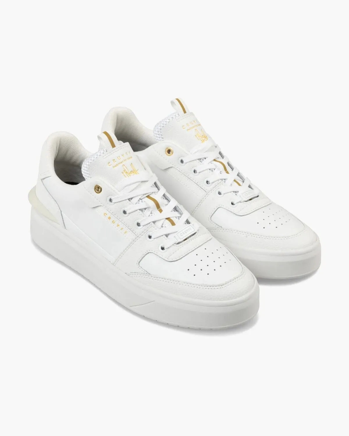 Cruyff Endorsed Tennis Leather Men's White Trainers
