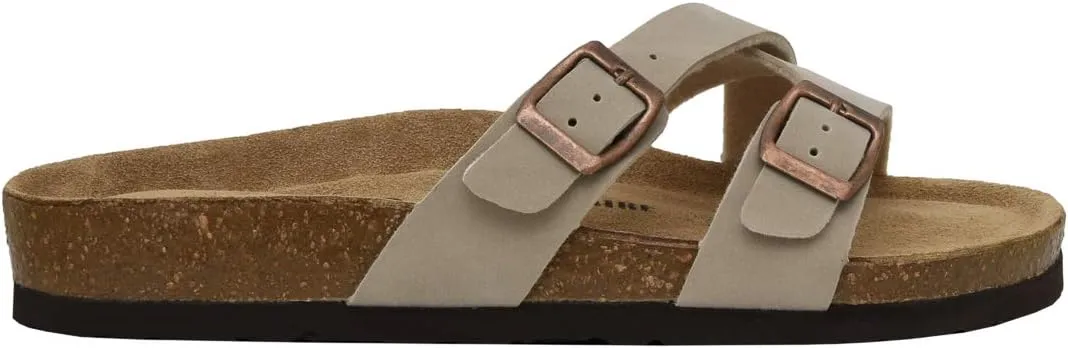 CUSHIONAIRE Women's Liza Cork Footbed Sandal With  Comfort