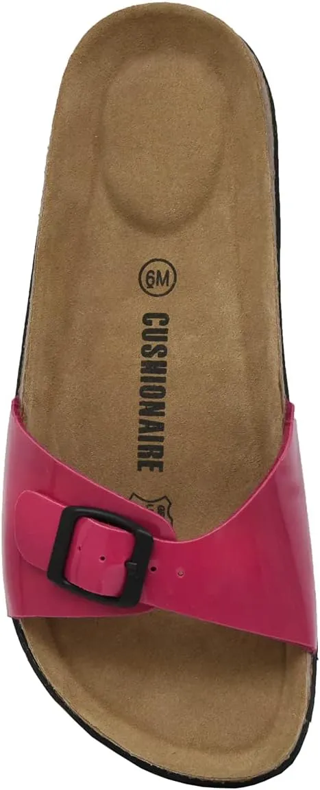 CUSHIONAIRE Women's Luca Cork footbed Sandal with  Comfort