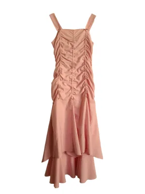 Cybery2k gorpcore pink maxi dress