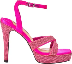 Daisy Rhinestone Heel Platform Sandal