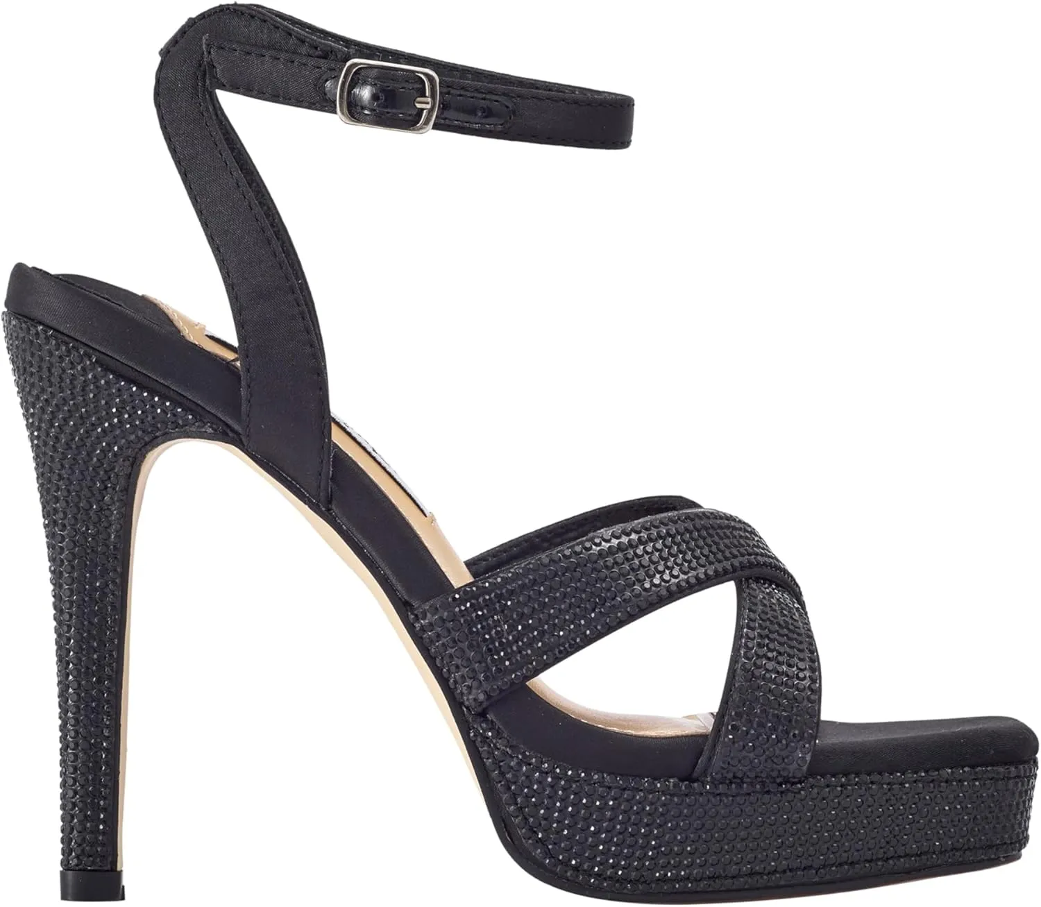 Daisy Rhinestone Heel Platform Sandal