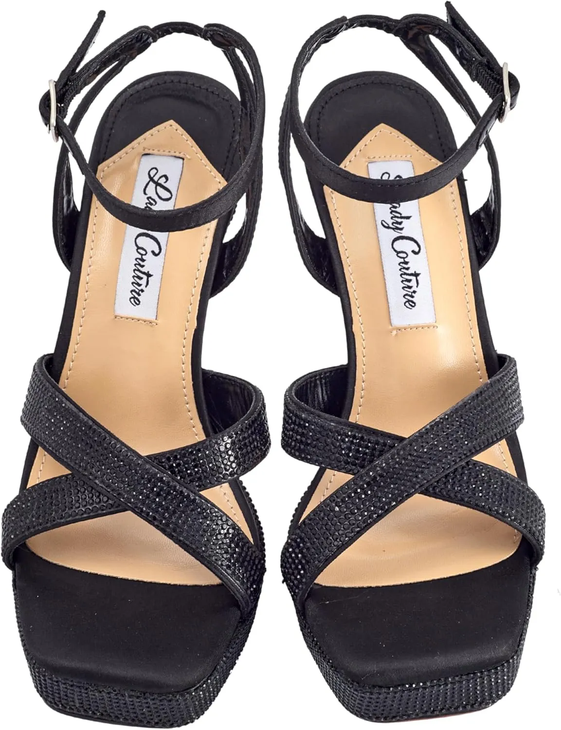 Daisy Rhinestone Heel Platform Sandal