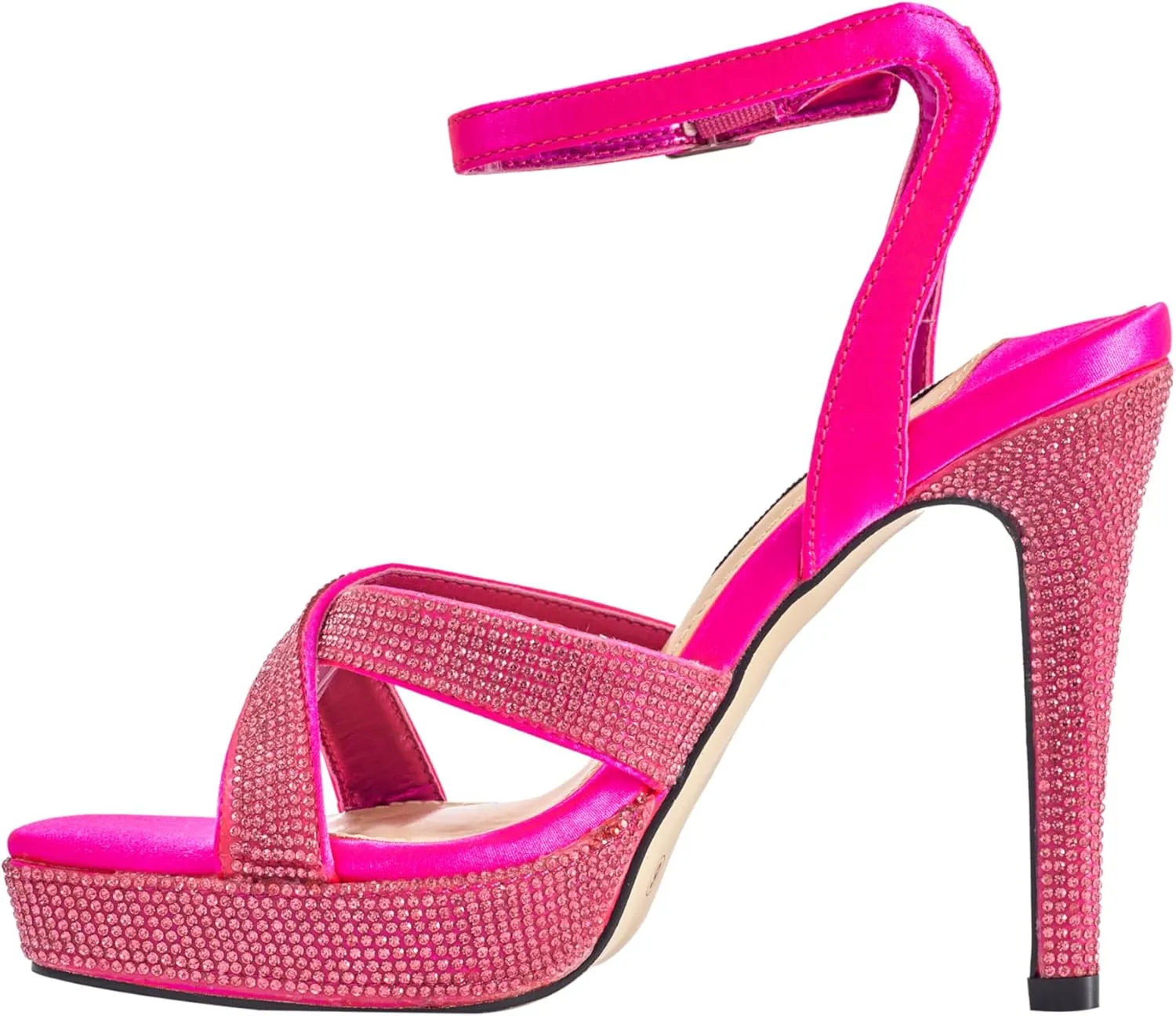 Daisy Rhinestone Heel Platform Sandal
