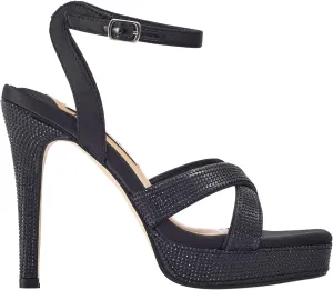 Daisy Rhinestone Heel Platform Sandal