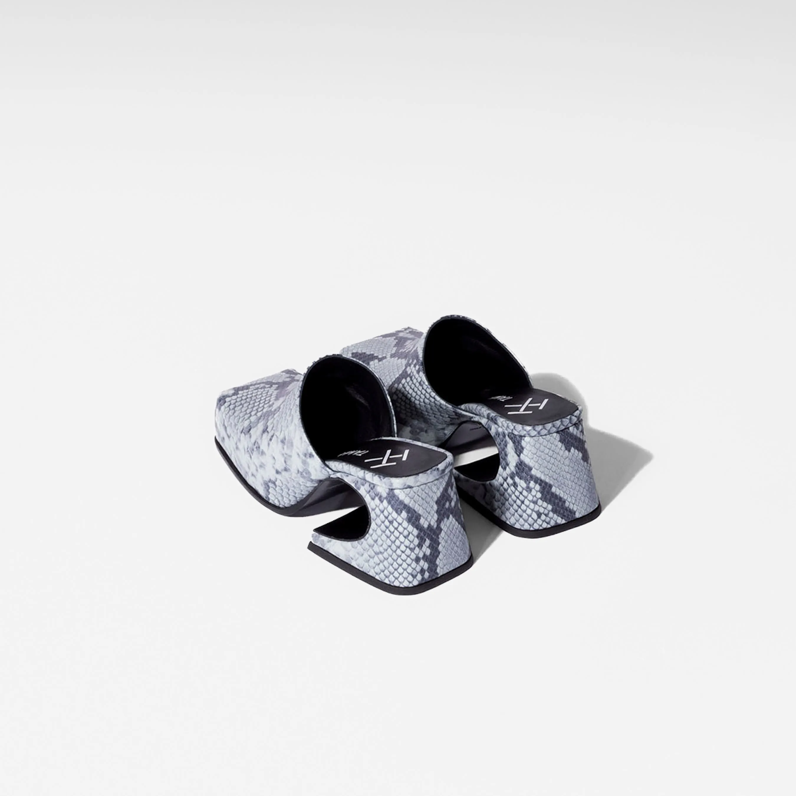Denim Snake Sassy Mule