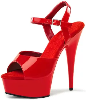 denova's Women's Patent 6in Very High Heel Platform Pole Dance Stiletto Sandal