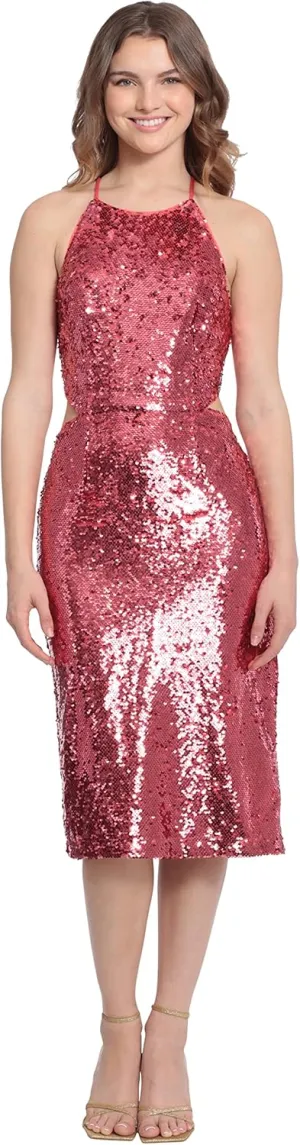 Donna Morgan Women's Sequin Midi Dress