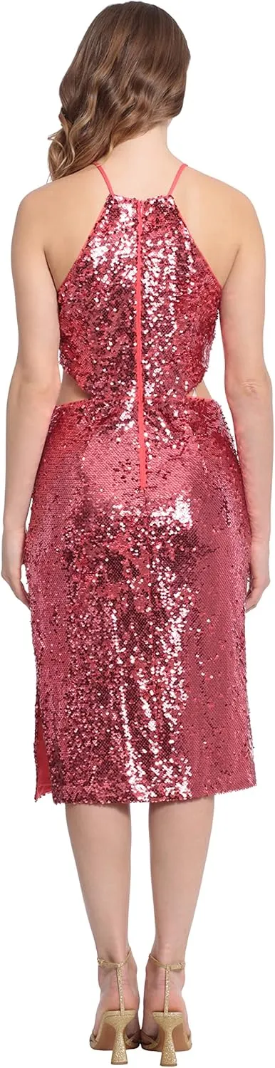 Donna Morgan Women's Sequin Midi Dress