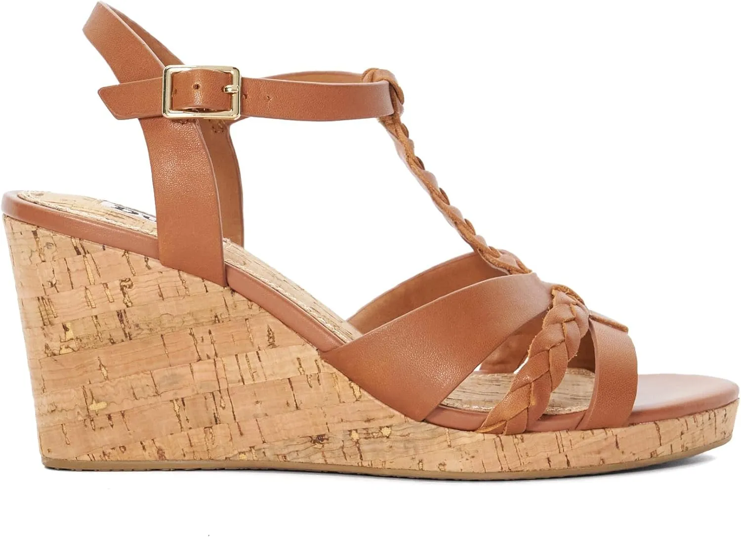 Dune London Women's Koali Wedge Sandal, Tan, 9