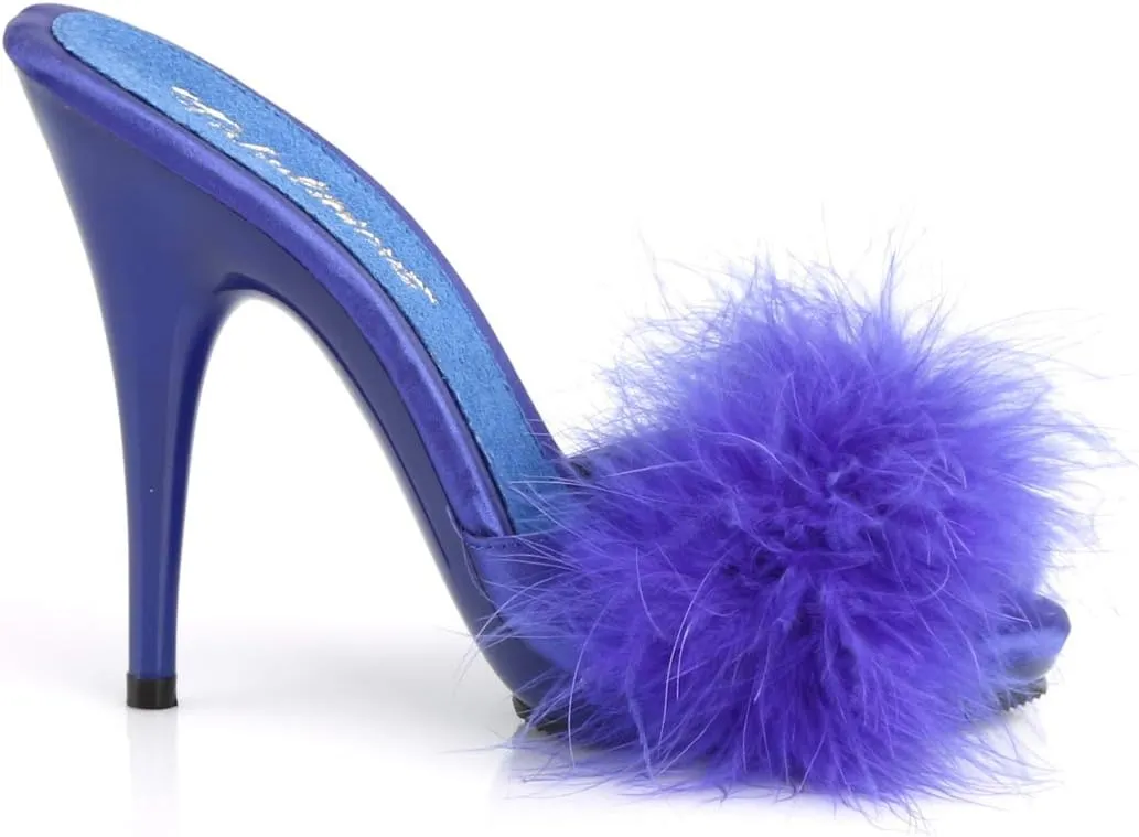 Fabulicious Women's Poise-501F Marabou Slipper