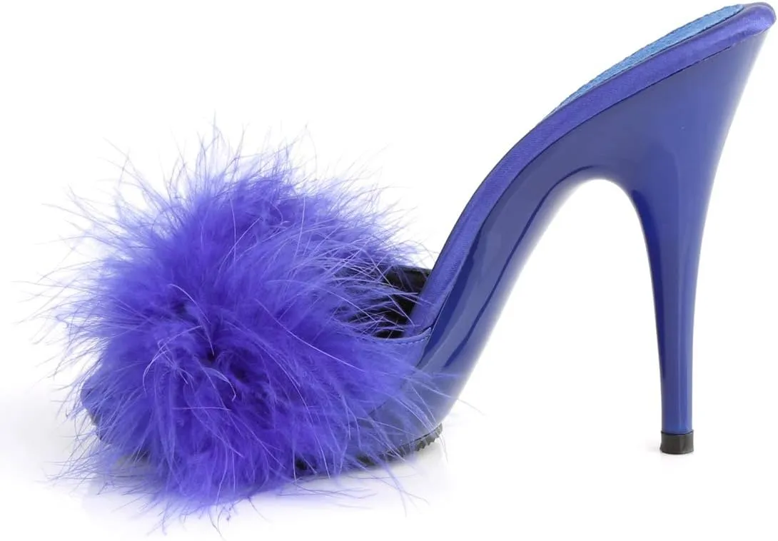 Fabulicious Women's Poise-501F Marabou Slipper