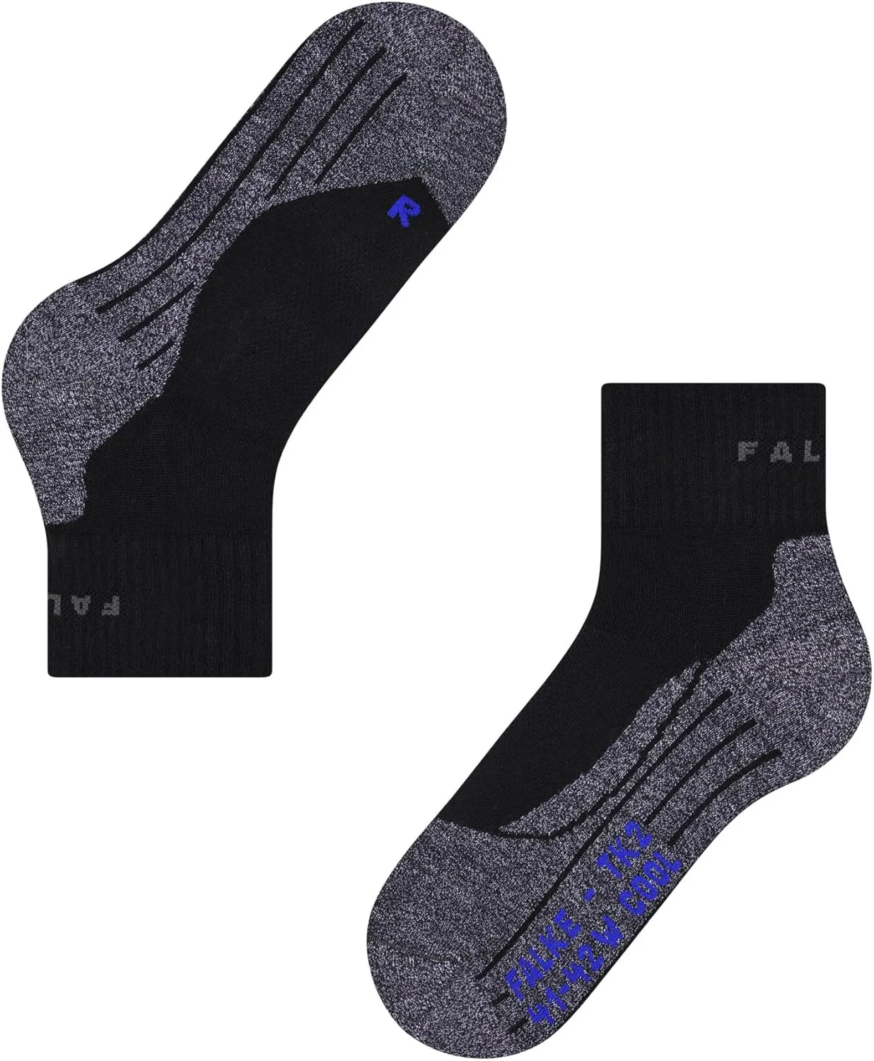 FALKE Men's TK2 Explore Cool Short Hiking Socks, Quarter, 1 Pair