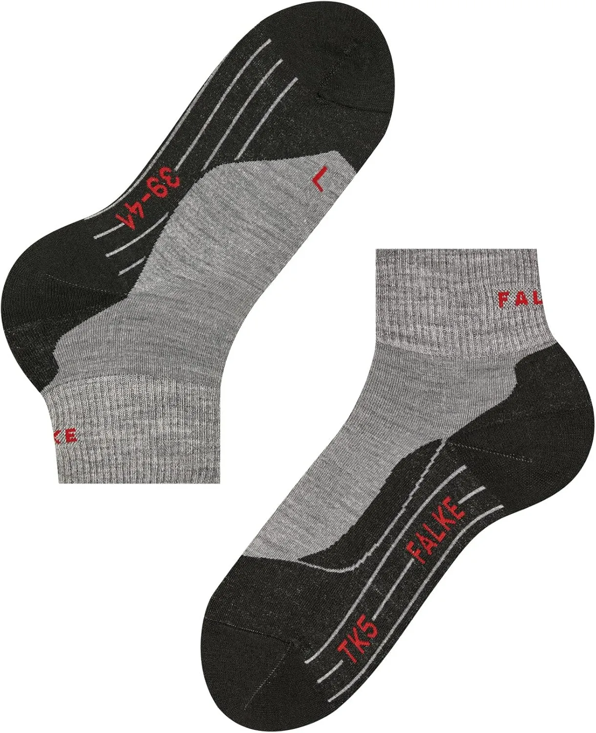 FALKE Men's TK5 Wander Short Hiking Socks, Lightweight Quarter, 1 Pair