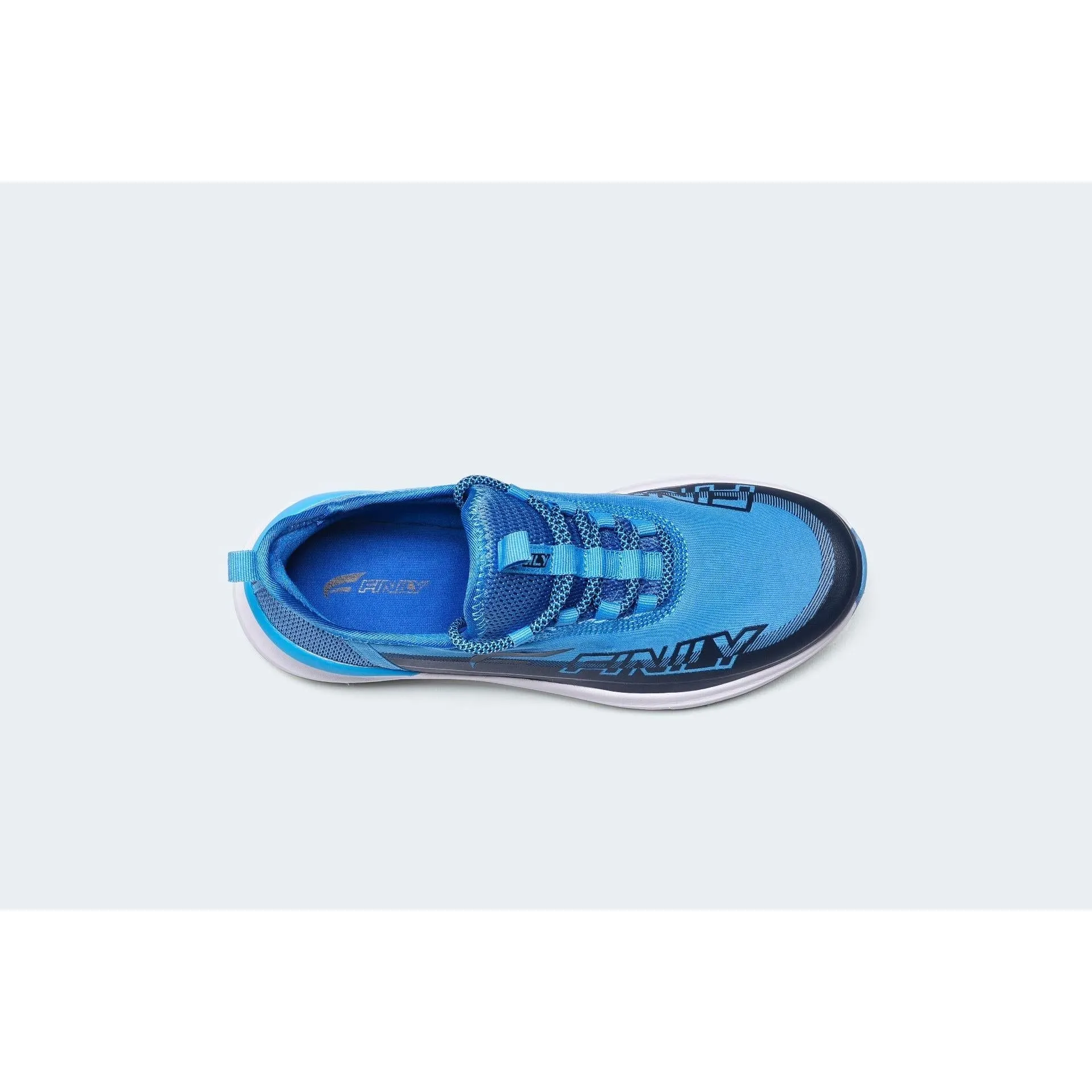 Finily Martina Womens Lace-up Trainer with Two-Tone Outsole - Blue