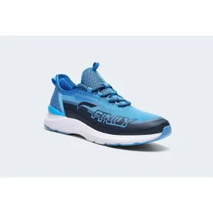 Finily Martina Womens Lace-up Trainer with Two-Tone Outsole - Blue