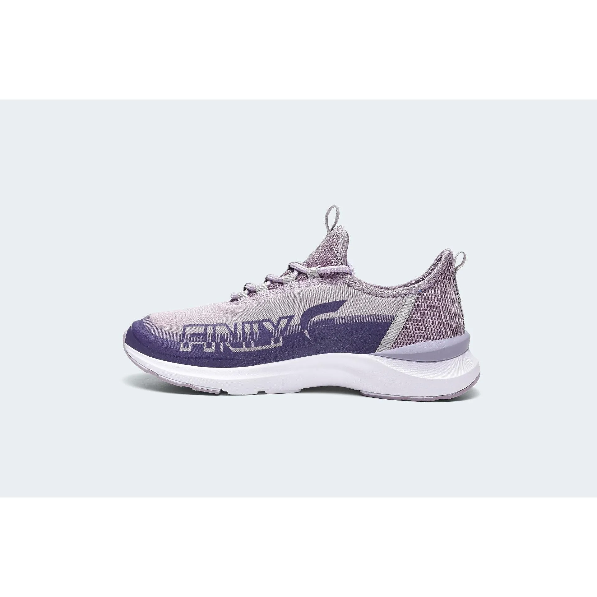 Finily Martina Womens Lace-up Trainer with Two-Tone Outsole - Grey