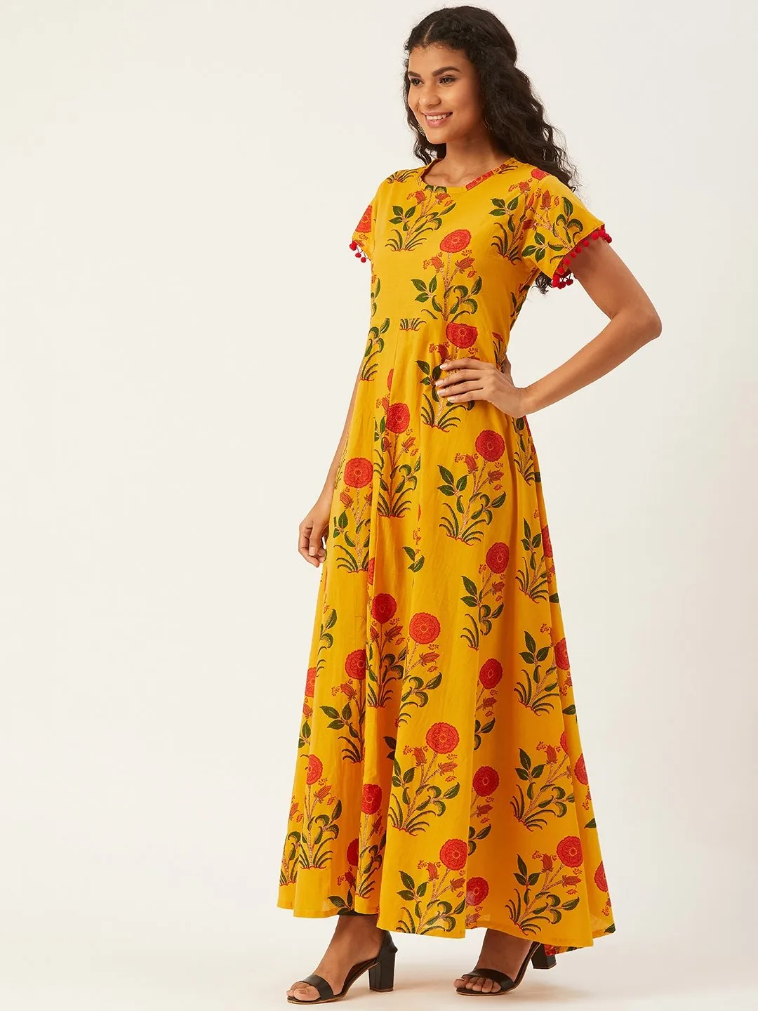 Flowers And Leaves In Yellow
