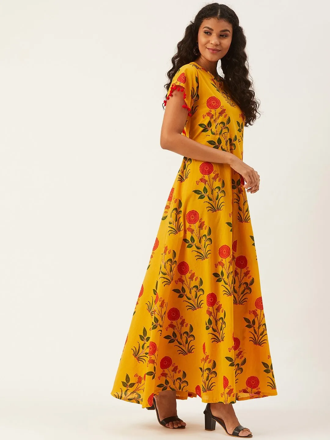 Flowers And Leaves In Yellow